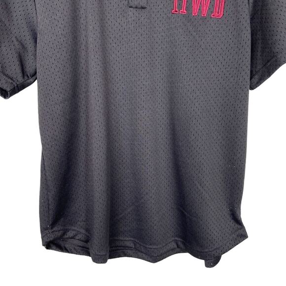 HWD Halfway Dead Mesh 23 Jersey Charcoal Gray Maroon Mens‎ Womens Size Large - Picture 7 of 8